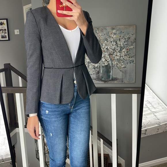 In new condition grey blazer by H&M - Picture 4 of 9